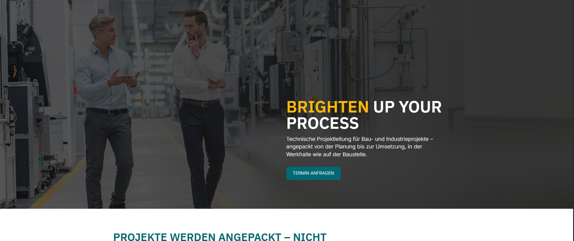 Website-Fallstudie für Technische Projektleitung